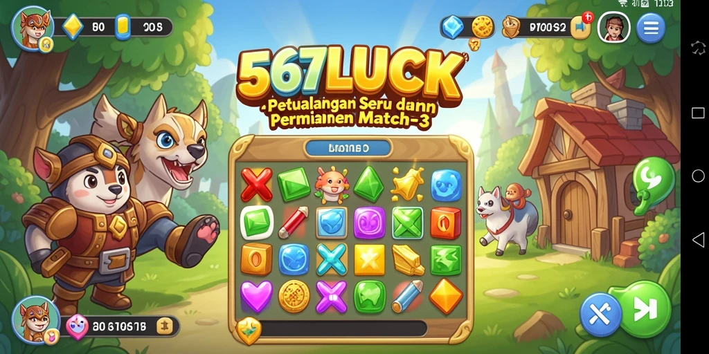 Tampilan permainan <strong>567LUCK</strong> yang penuh warna dan menarik.