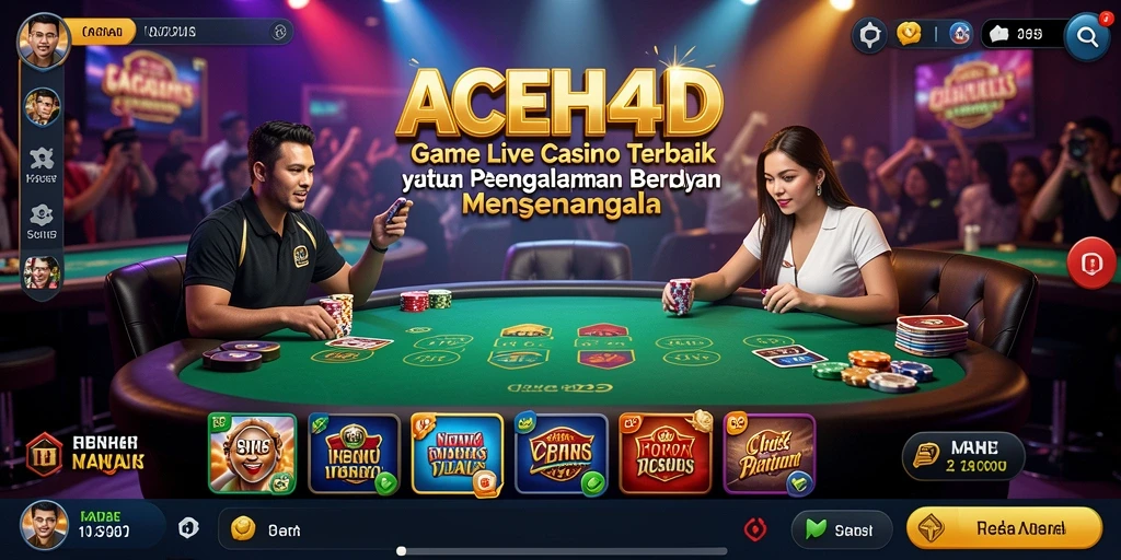 Pengalaman bermain Live Casino yang mendebarkan di ACEH4D.