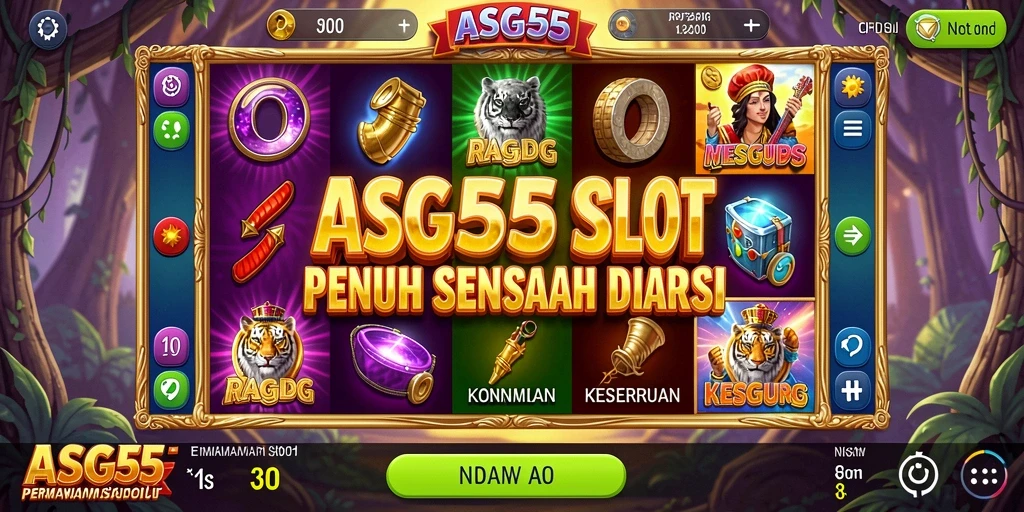 Tampilan gameplay menarik dari permainan slot ASG55.