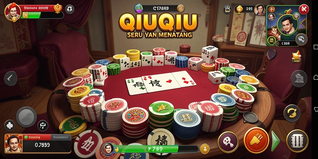Screenshot gameplay C789 menunjukkan intensitas permainan QiuQiu.