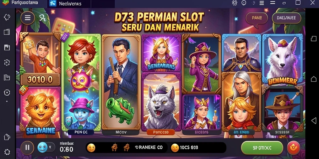 Tampilan gameplay D73 yang mengasyikkan dan menarik.