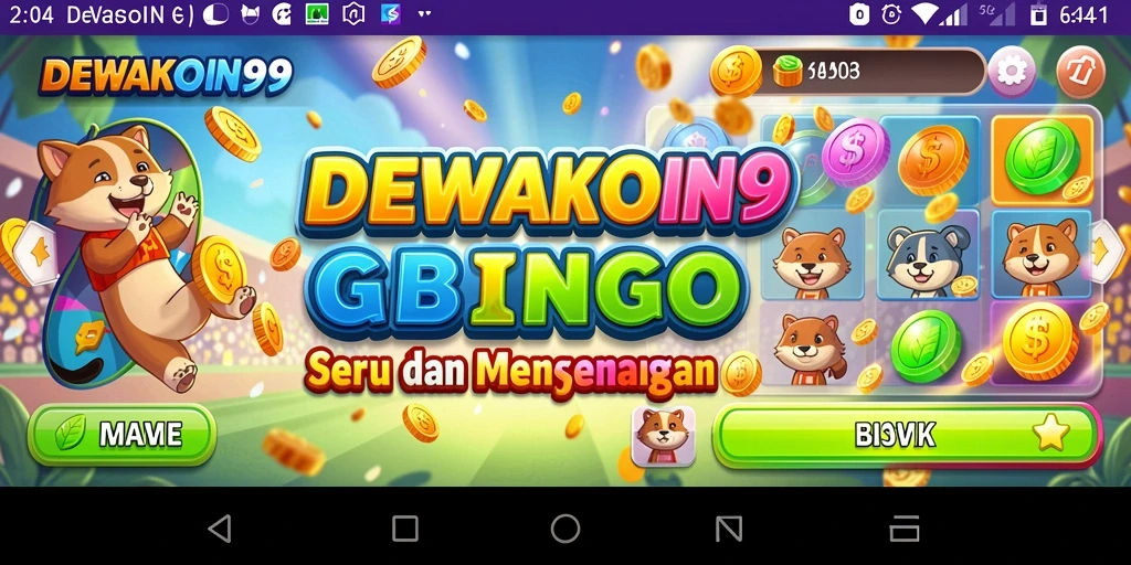 Screenshot gameplay DEWAKOIN99 menunjukkan aksi seru permainan Bingo.