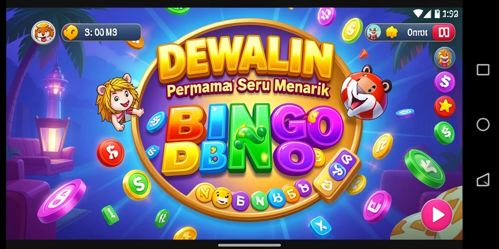 Tampilan seru gameplay Bingo di DEWALIN.