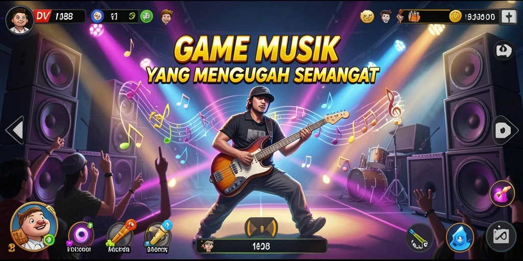Tampilan gameplay yang menarik dari DV188 dengan efek musik yang mengesankan.