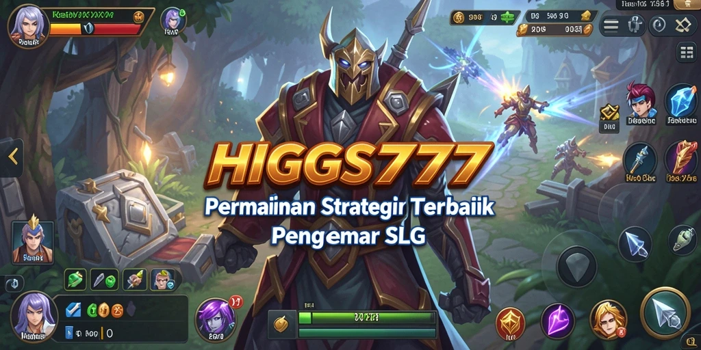 Tangkapan layar utama gameplay HIGGS777 yang menampilkan strategi seru.