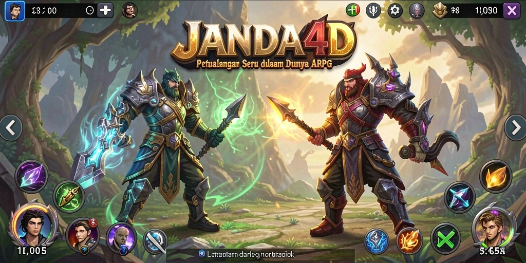 Screenshot gameplay JANDA4D yang menampilkan aksi seru di dunia ARPG.