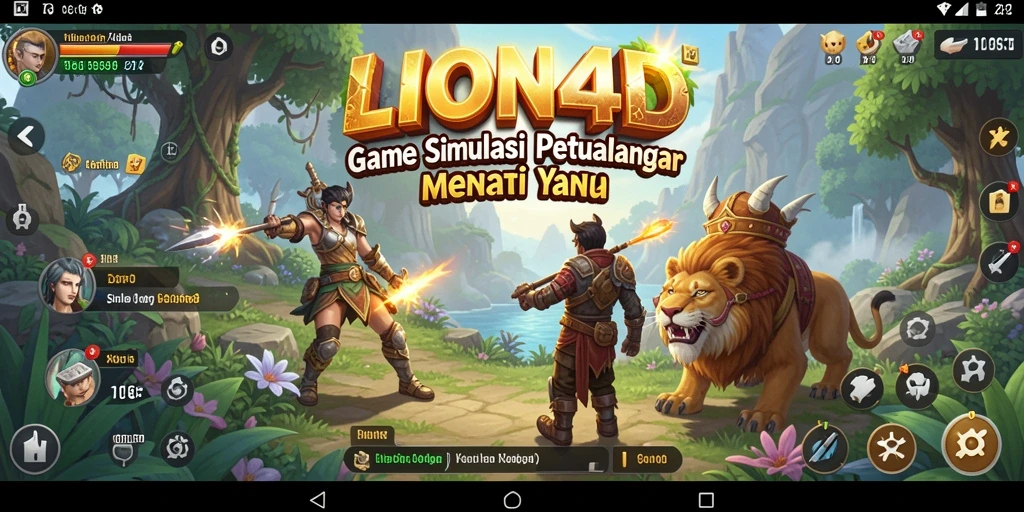 Tampilan gameplay <strong>LION4D</strong> yang menakjubkan dengan mekanisme simulasi yang mendalam.