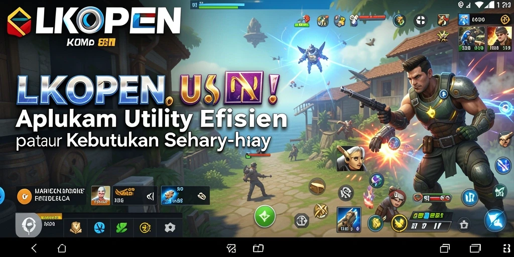 Tampilan utama LKOPEN dengan fitur-fitur Utility yang efisien.