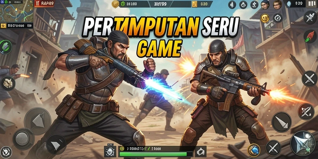 Tampilan aksi epic dalam gameplay RAP89 yang menegangkan.