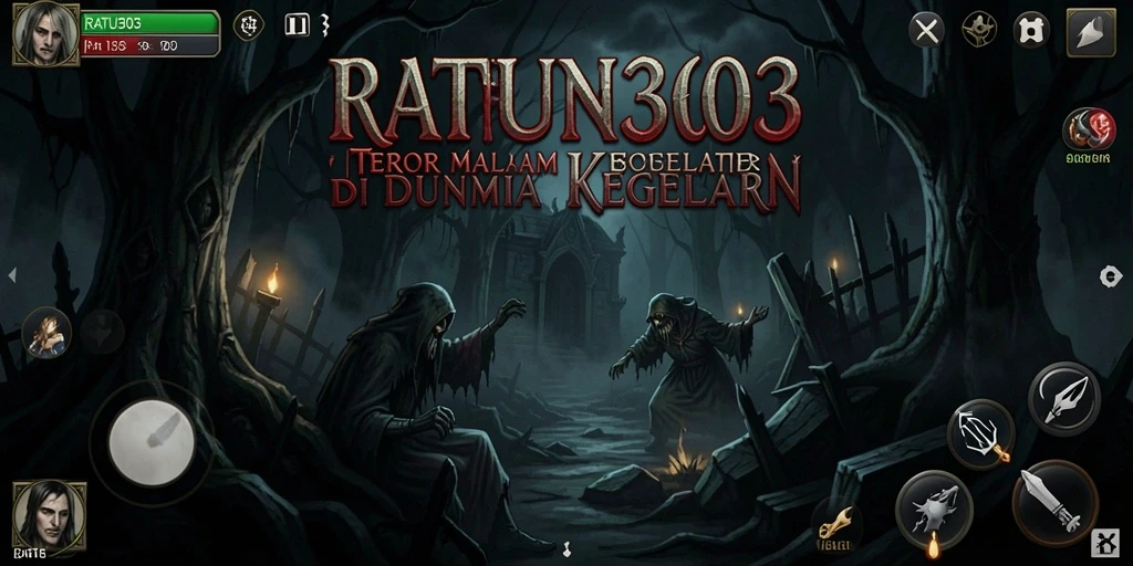 Tangkapan layar momen menegangkan dalam RATU303 saat melawan makhluk horor.