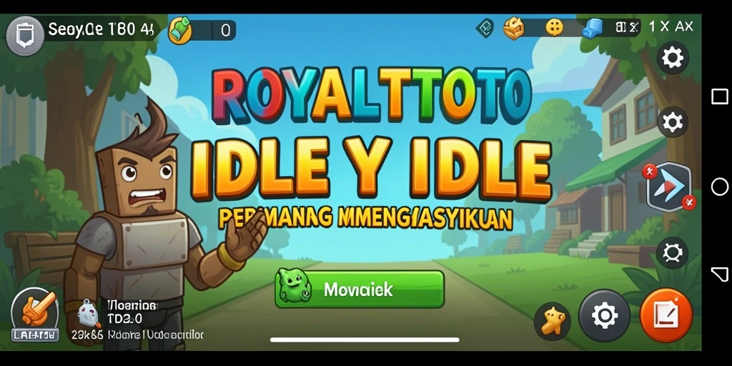 Tampilan gameplay ROYALTOTO yang menarik dengan elemen Idle yang inovatif.