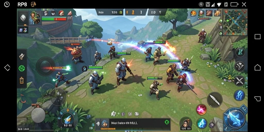 Tampilan gameplay SLG yang menegangkan di RP8.