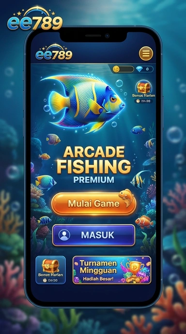 Tampilan utama aplikasi ee789 yang intuitif dan menarik.